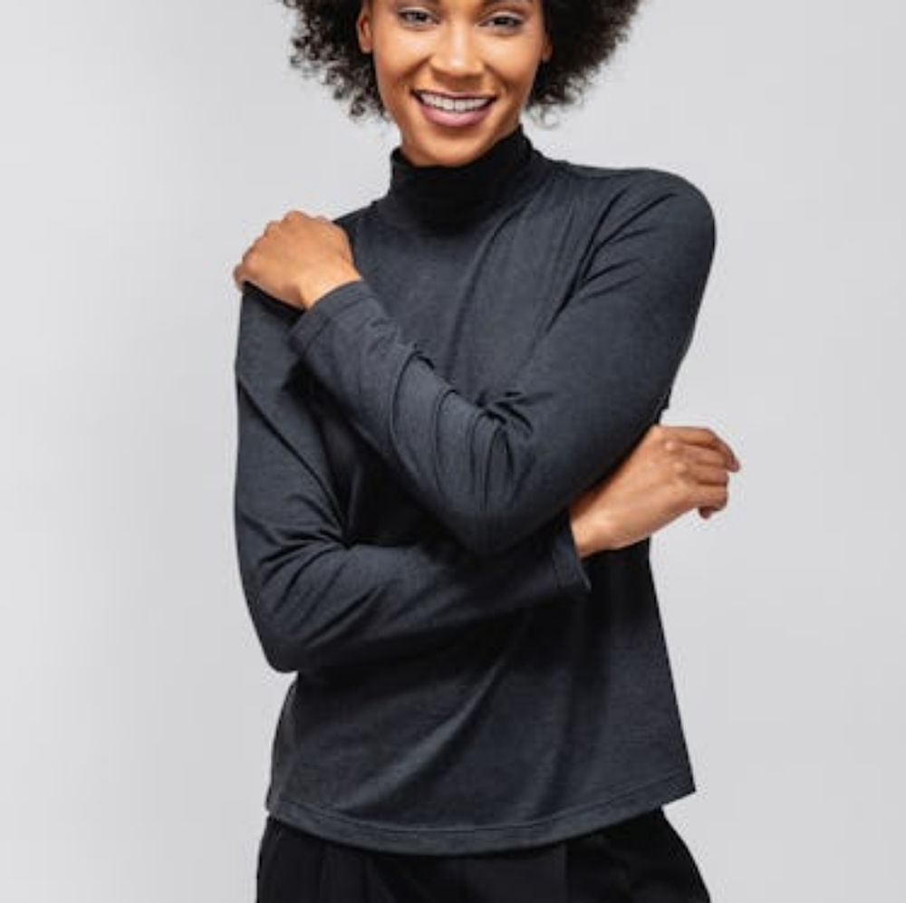 Ministry of Supply Composite Merino Mock Neck XS